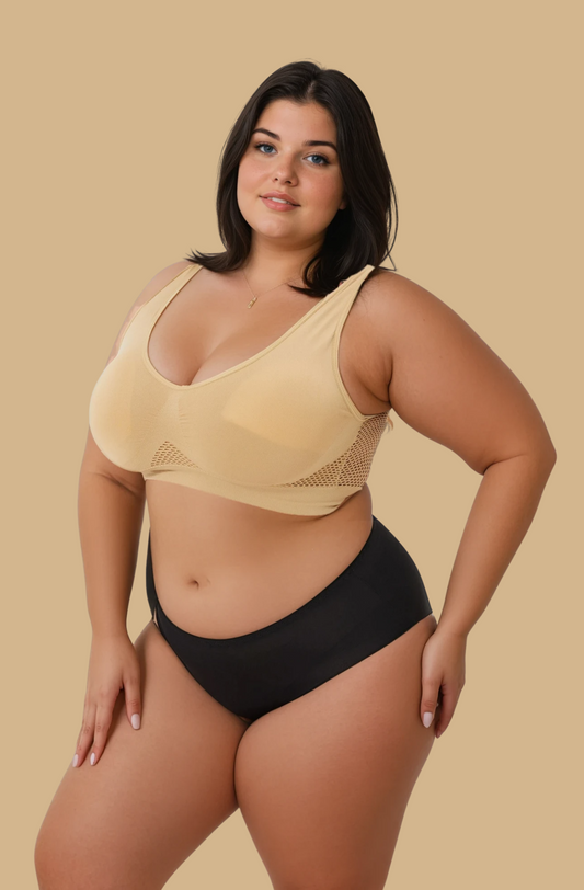 MissKlara Sydney Sport-BH Beige