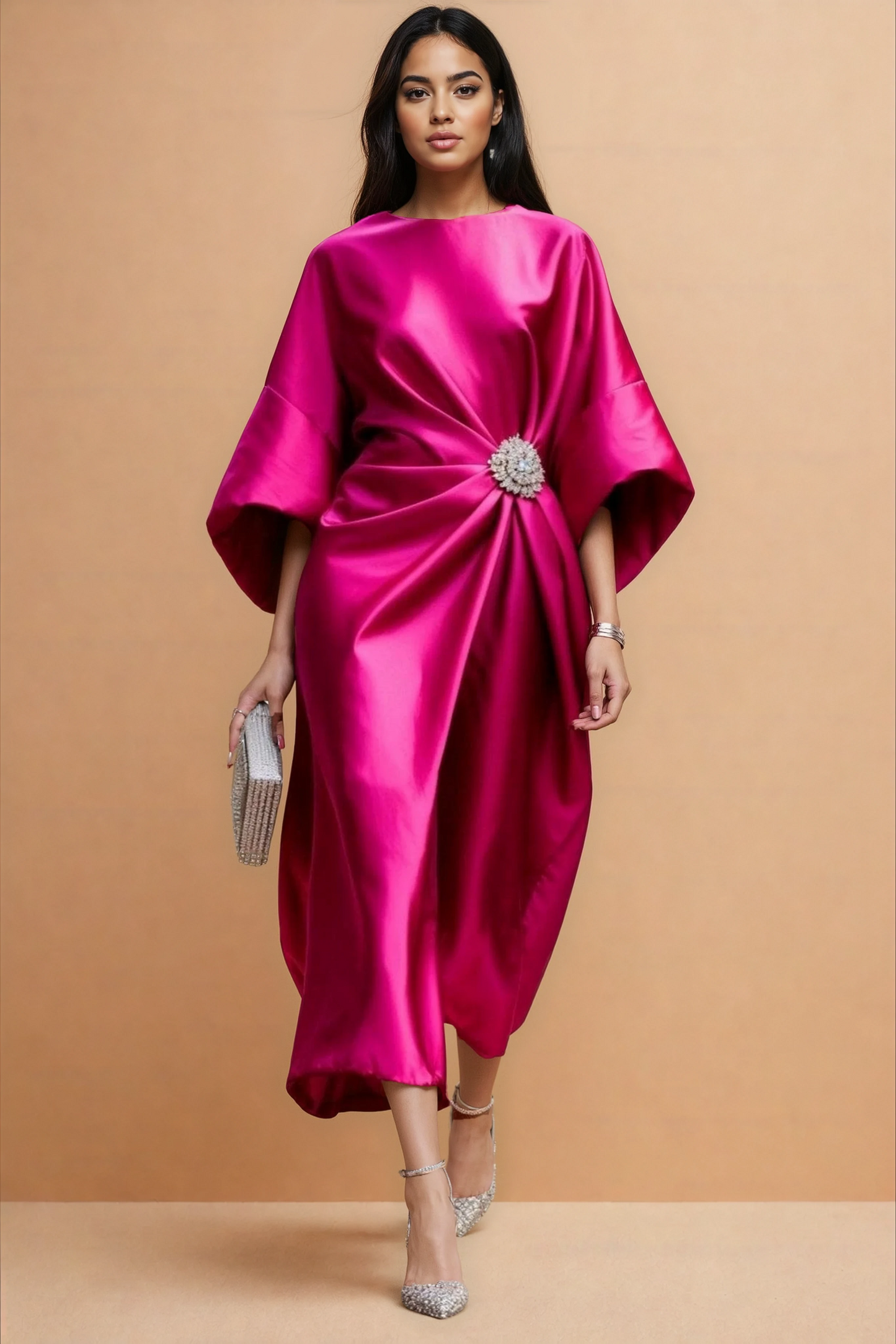 Missklara Elegantes Maxikleid Annalena Rose