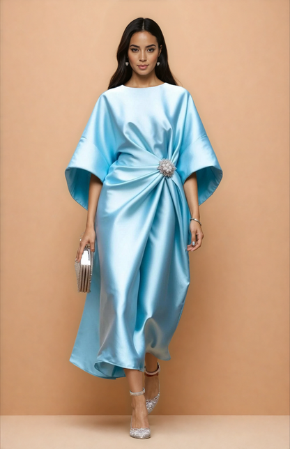 Missklara Elegantes Maxikleid Annalena Türkis