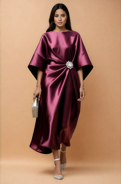 Missklara Elegantes Maxikleid Annalena Rouge