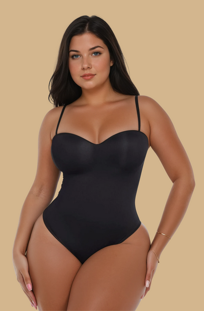MissKlara BraSculpt Trägerloser Bodysuit String Zwart