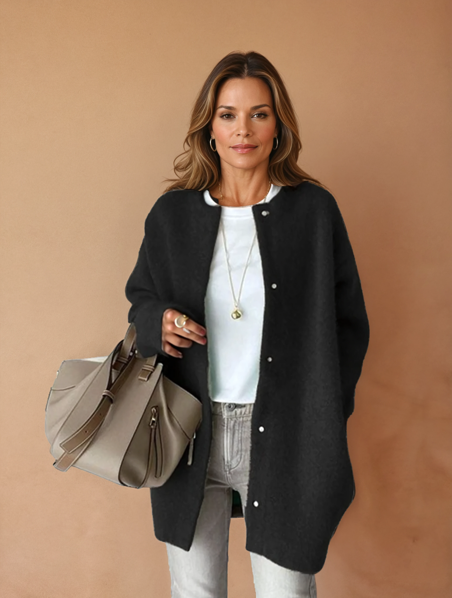 Missklara Raffinierter Lagen-Cardigan Schwarz