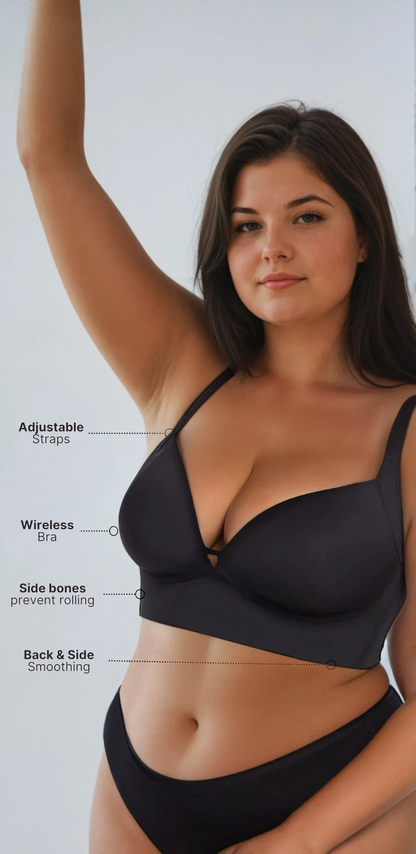 MissKlara 360Support Drahtloser Plunge-BH