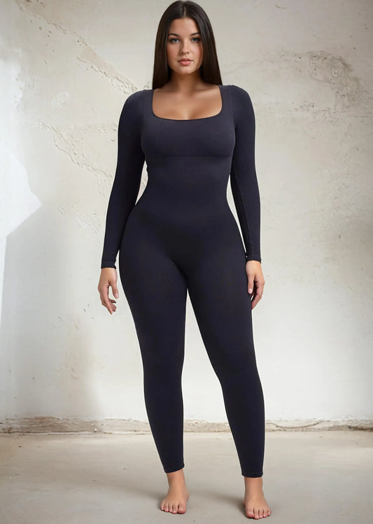 SnatchedKnit Langarm-Jumpsuit