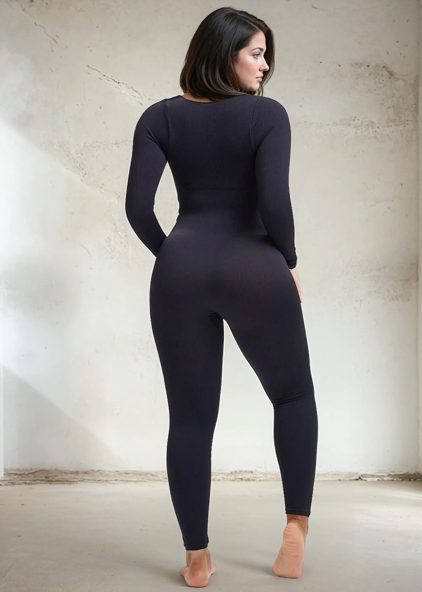 SnatchedKnit Langarm-Jumpsuit