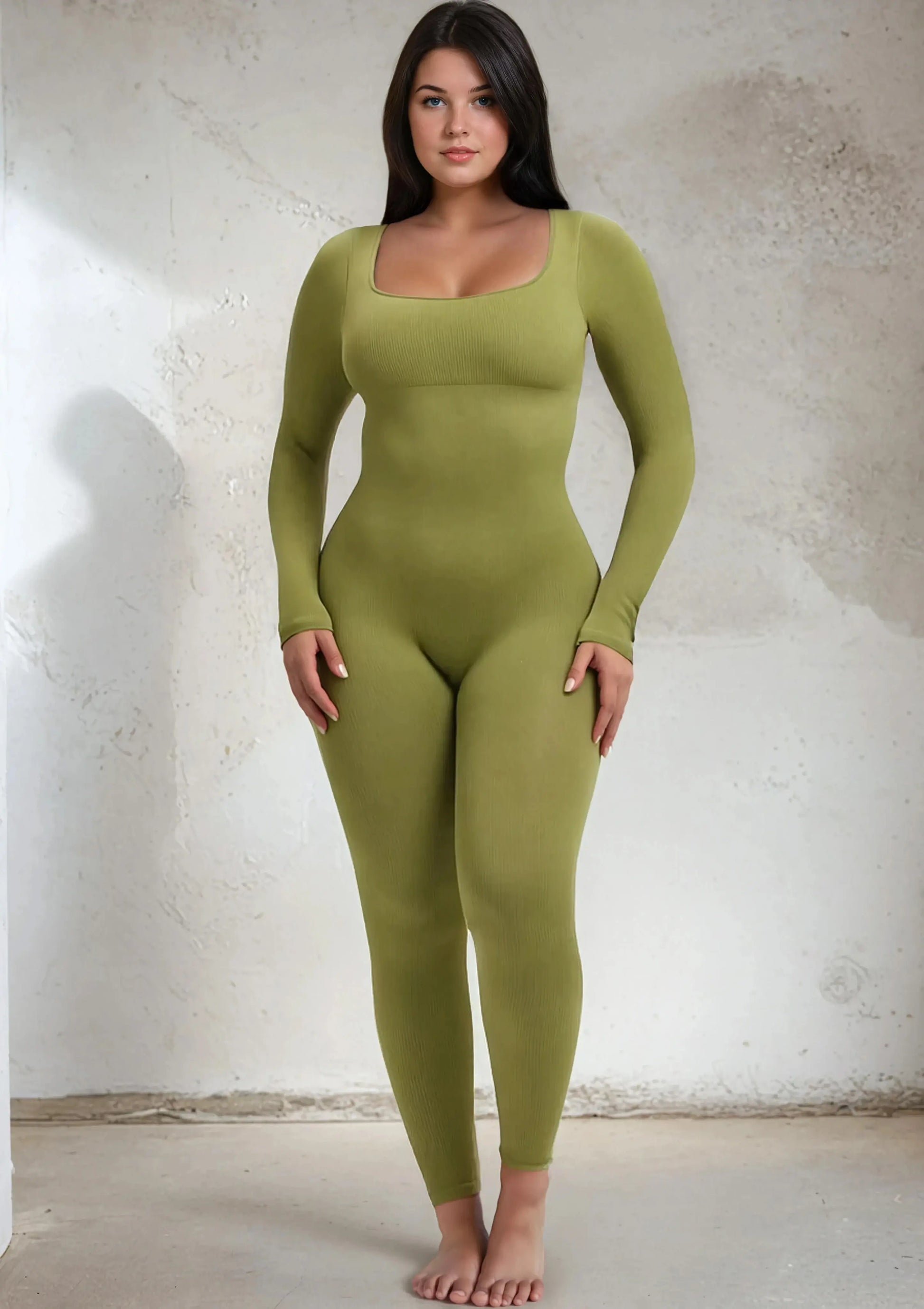 SnatchedKnit Langarm-Jumpsuit