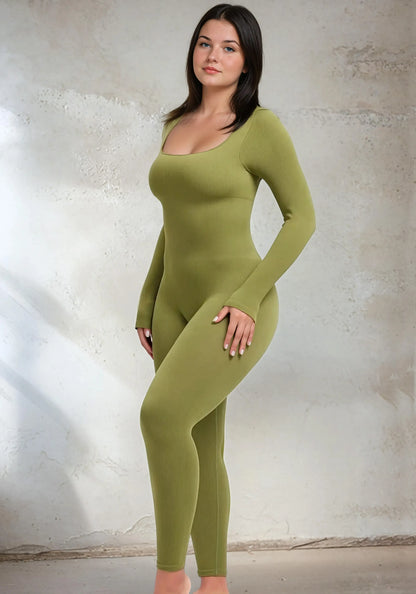 SnatchedKnit Langarm-Jumpsuit