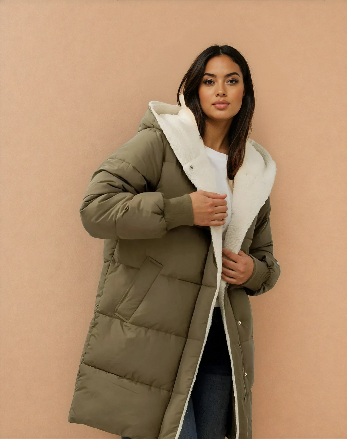 Missklara Damen-Winterjacke mit Fleecefutter