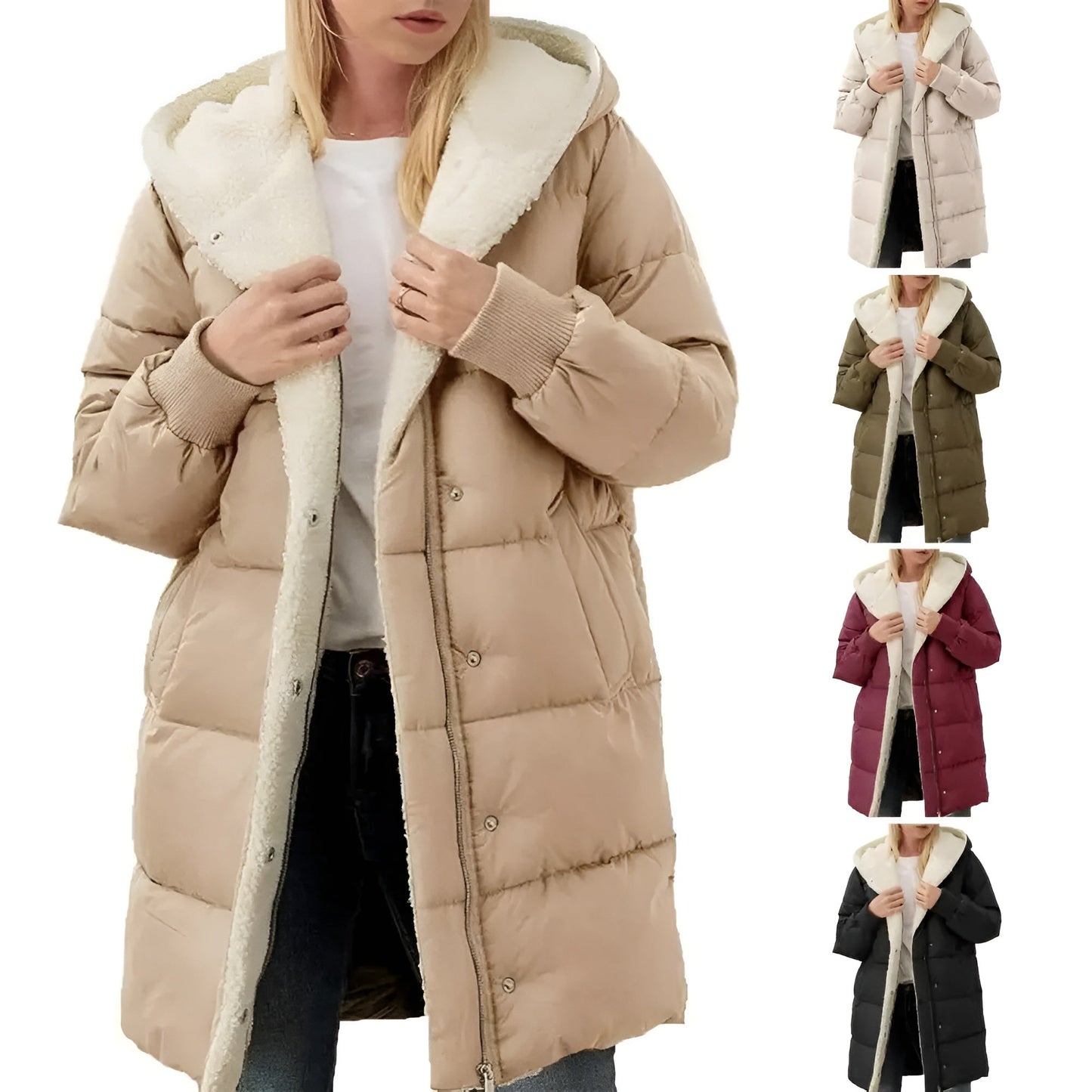 Missklara Damen-Winterjacke mit Fleecefutter
