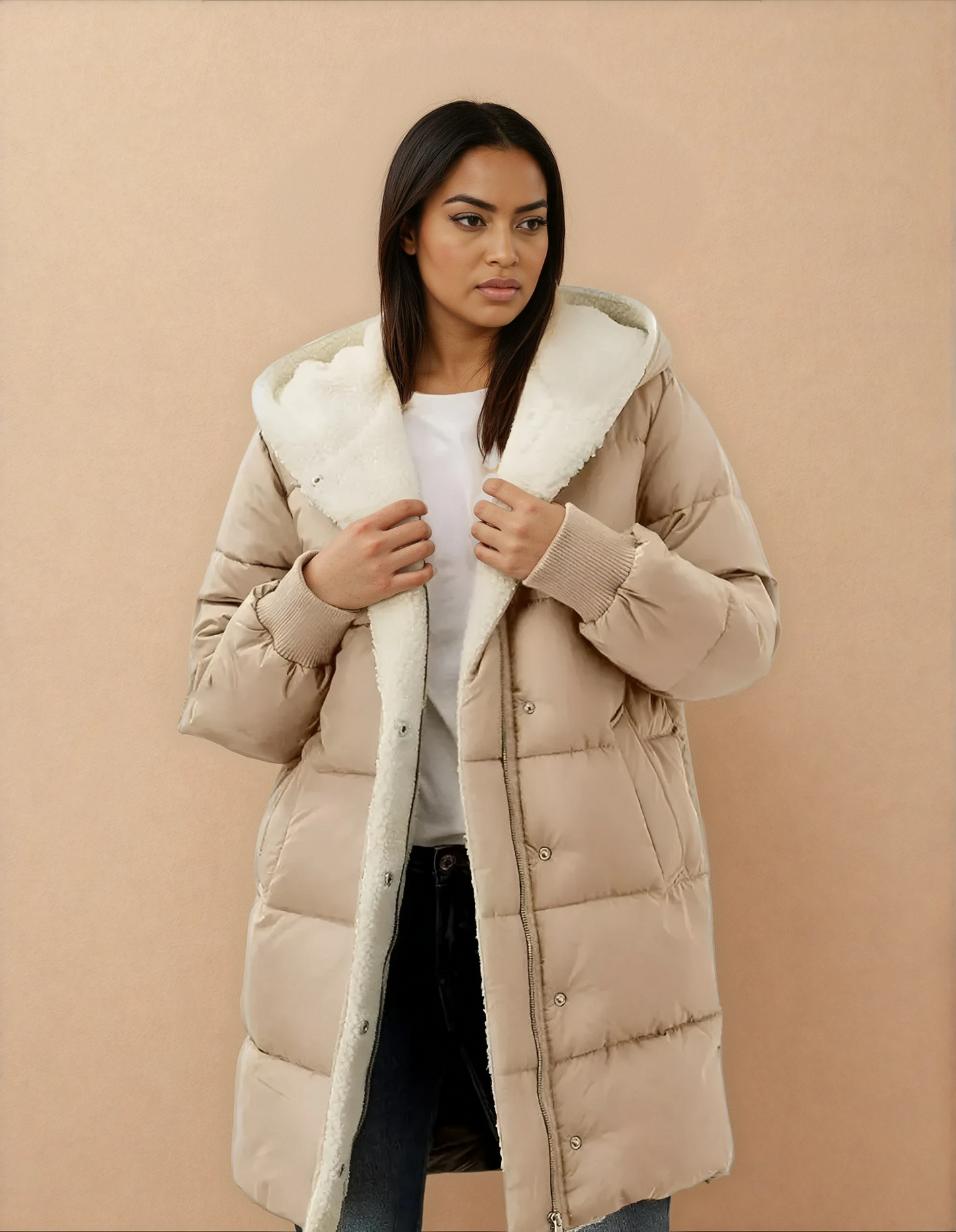 Missklara Damen-Winterjacke mit Fleecefutter