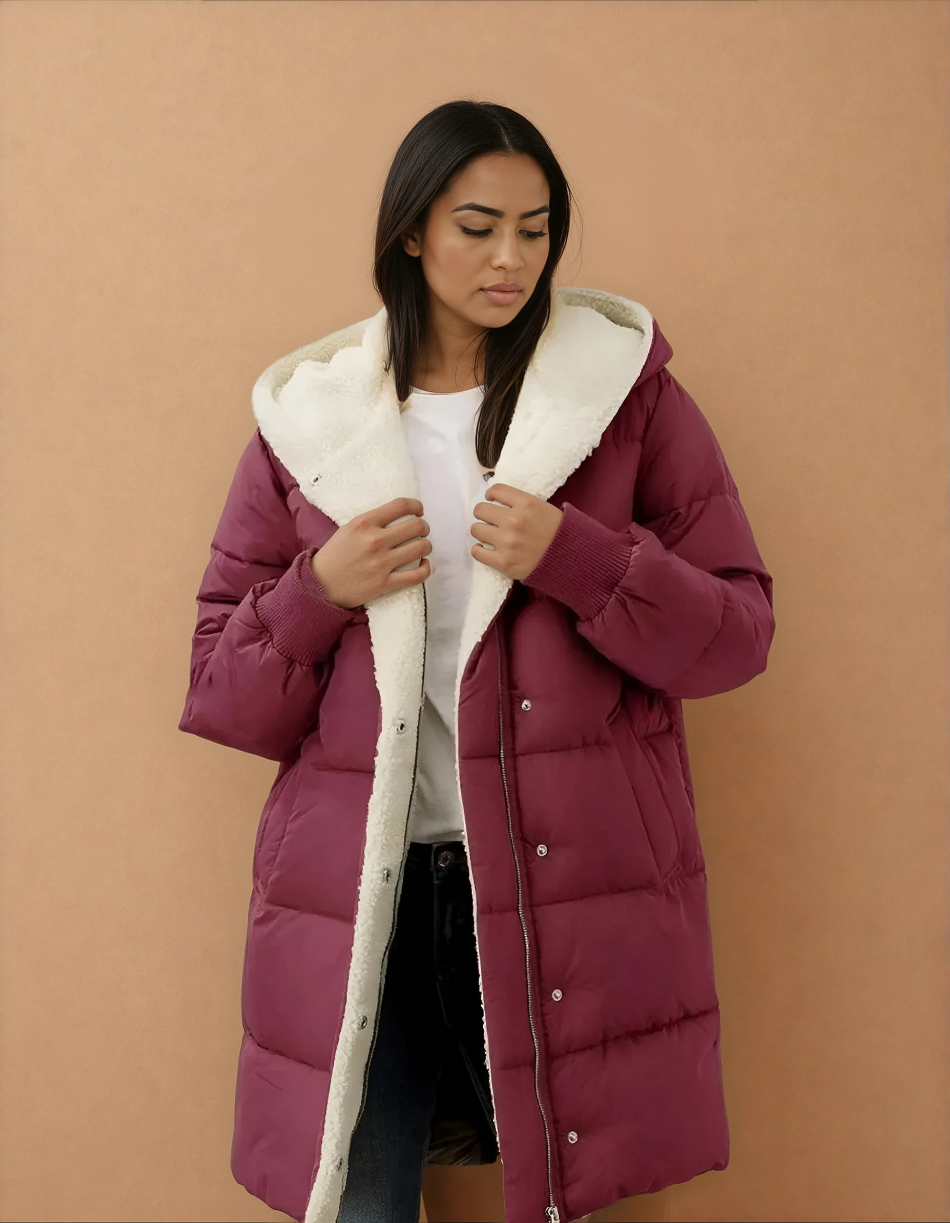 Missklara Damen-Winterjacke mit Fleecefutter