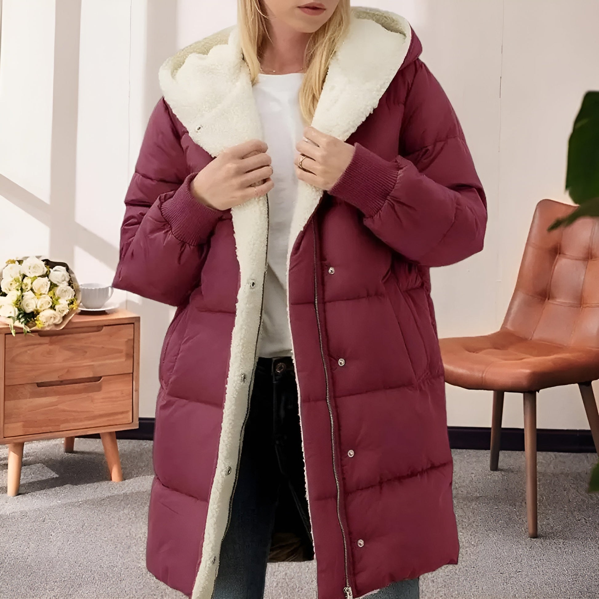 Missklara Damen-Winterjacke mit Fleecefutter