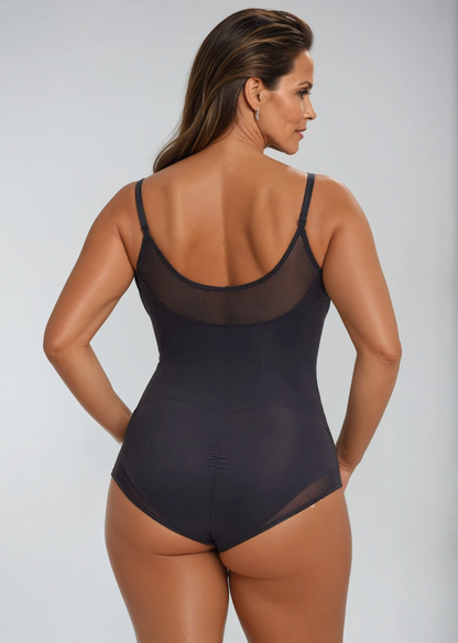 MissKlara SculptingBodysuit V-Ausschnitt Mesh-Unterkleid