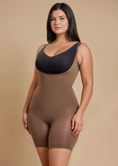 MissKlara SmoothShape Shaper-Shorts mit hoher Taille Bruin
