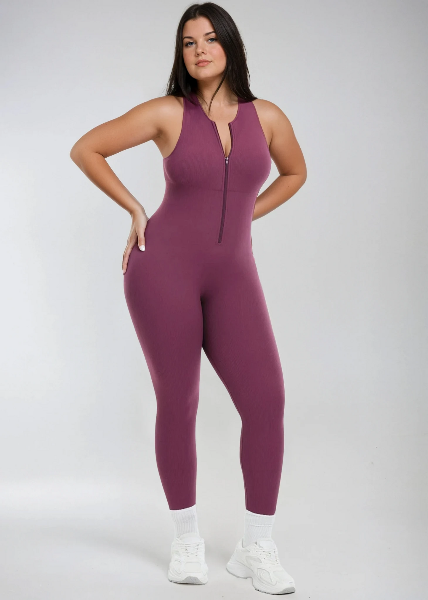 MissKlara SnatchedSuit Jumpsuit Merlot