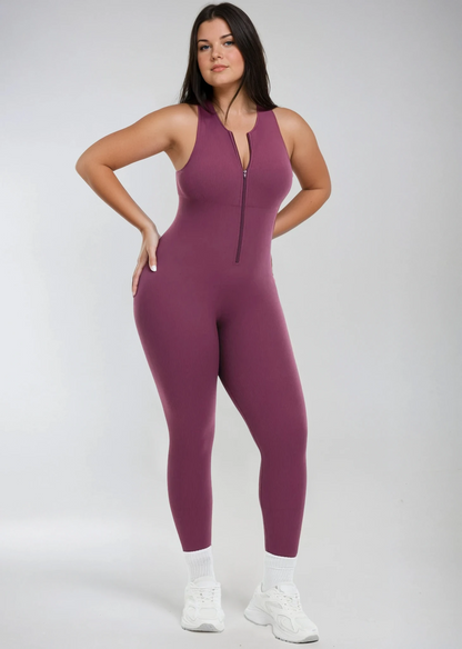 MissKlara SnatchedSuit Jumpsuit Merlot