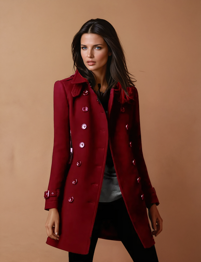 Missklara Moderner Trenchcoat im eleganten Design Rot
