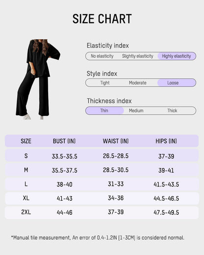 Missklara Lounge-Set mit weitem Bein und Schlitz