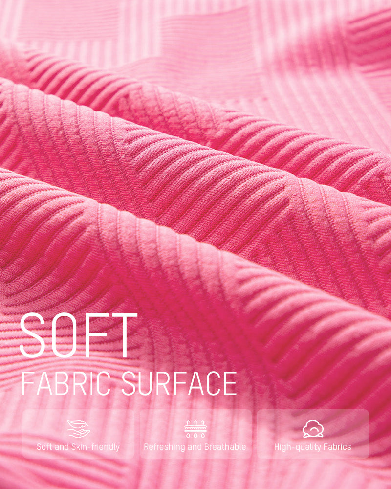 Zweiteiliges Lounge-Set aus strukturiertem Strick mit Kordelzug in der Taille