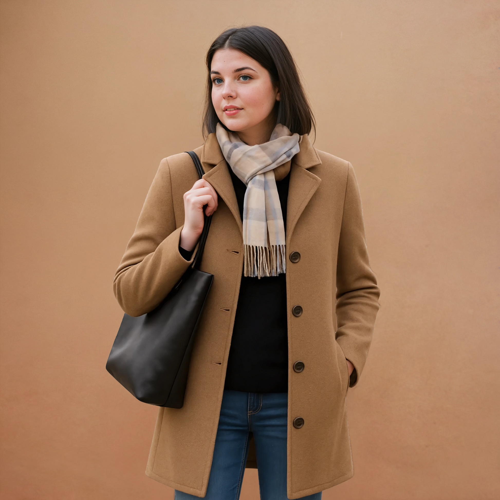 Missklara Klassischer Mantel Khaki